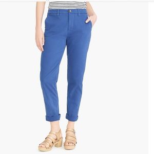 JCrew high-rise cropped girlfriend chino pants 12